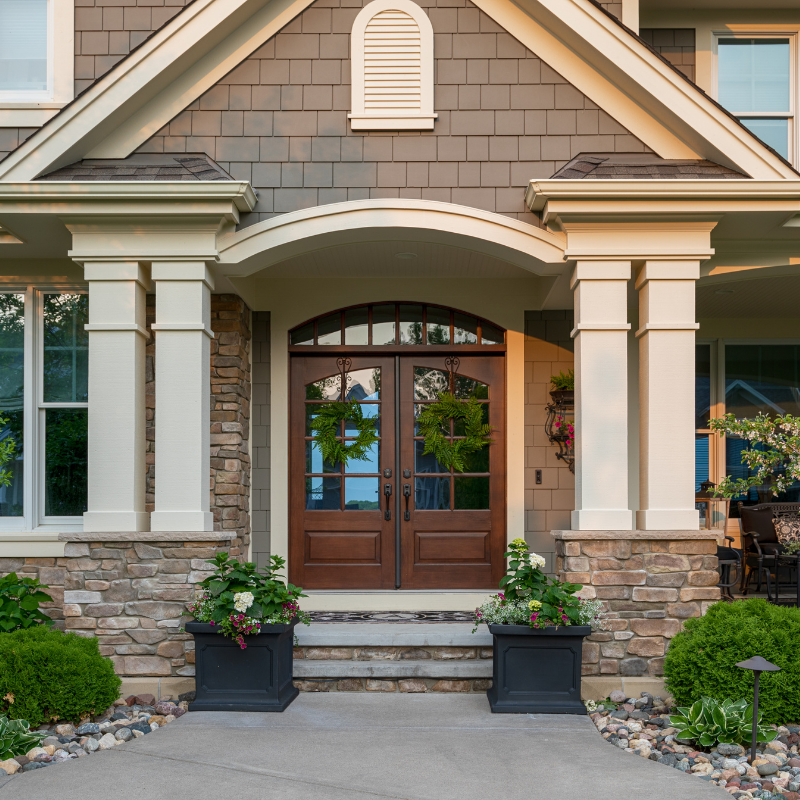 Brick and Wood Exterior