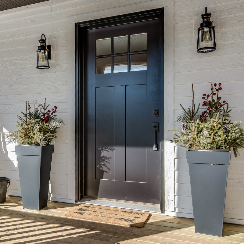 Wood and Vinyl Entrance